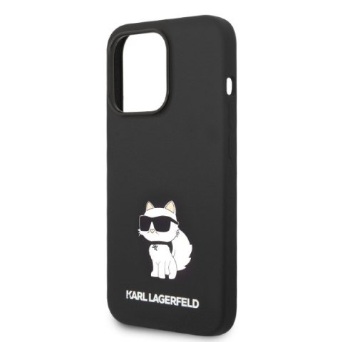 Karl Lagerfeld nakładka do iPhone 14 Pro Max 6,7" KLHCP14XSNCHBCK czarna hardcase Silicone Choupette Karl Lagerfeld nakładka do iPhone 14 Pro Max 6,7" KLHCP14XSNCHBCK czarna hardcase Silicone Choupette