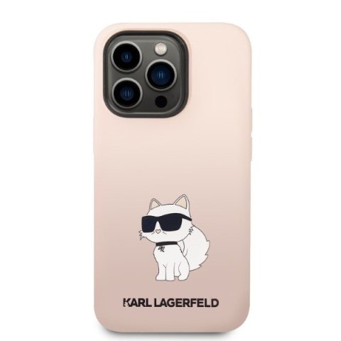 Karl Lagerfeld nakładka do iPhone 14 Pro Max 6,7" KLHCP14XSNCHBCP różowa hardcase Silicone Choupette Karl Lagerfeld nakładka do iPhone 14 Pro Max 6,7" KLHCP14XSNCHBCP różowa hardcase Silicone Choupette
