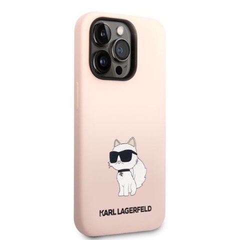 Karl Lagerfeld nakładka do iPhone 14 Pro Max 6,7" KLHCP14XSNCHBCP różowa hardcase Silicone Choupette Karl Lagerfeld nakładka do iPhone 14 Pro Max 6,7" KLHCP14XSNCHBCP różowa hardcase Silicone Choupette