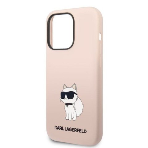 Karl Lagerfeld nakładka do iPhone 14 Pro Max 6,7" KLHCP14XSNCHBCP różowa hardcase Silicone Choupette Karl Lagerfeld nakładka do iPhone 14 Pro Max 6,7" KLHCP14XSNCHBCP różowa hardcase Silicone Choupette
