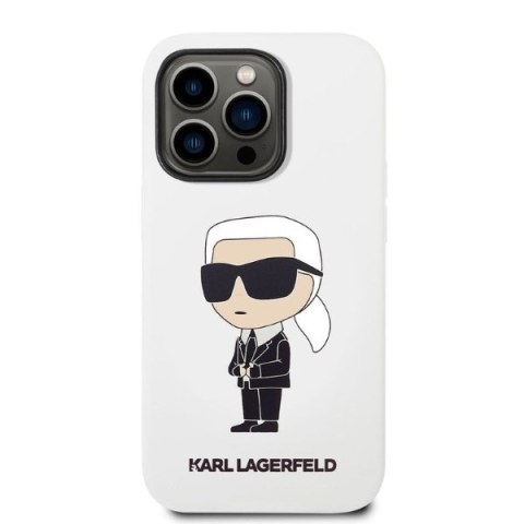 Karl Lagerfeld nakładka do iPhone 14 Pro Max 6,7" KLHCP14XSNIKBCH biała hardcase Silicone Ikonik Karl Lagerfeld nakładka do iPhone 14 Pro Max 6,7" KLHCP14XSNIKBCH biała hardcase Silicone Ikonik