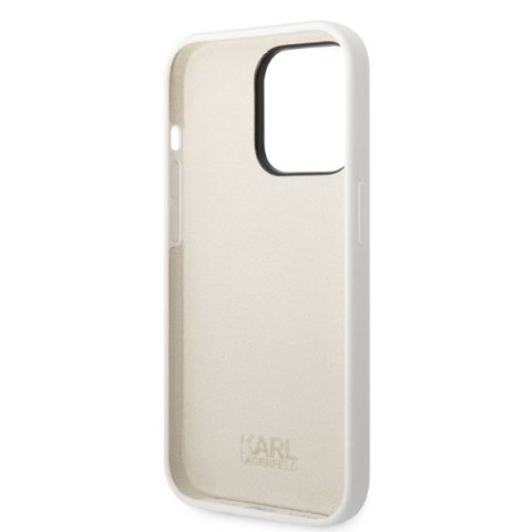 Karl Lagerfeld nakładka do iPhone 14 Pro Max 6,7" KLHCP14XSNIKBCH biała hardcase Silicone Ikonik Karl Lagerfeld nakładka do iPhone 14 Pro Max 6,7" KLHCP14XSNIKBCH biała hardcase Silicone Ikonik