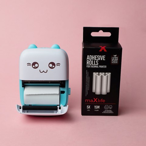 Maxlife drukarka termiczna Bluetooth MXTP-100 niebieska Maxlife drukarka termiczna Bluetooth MXTP-100 niebieska
