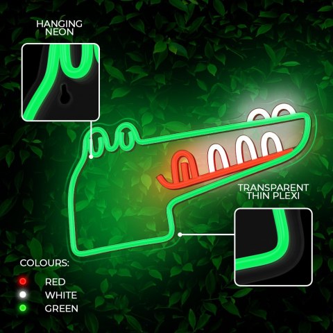 Neon PLEXI LED JURASSIC KROKODYL zielony FLNJ03 Forever Light Neon PLEXI LED JURASSIC KROKODYL zielony FLNJ03 Forever Light