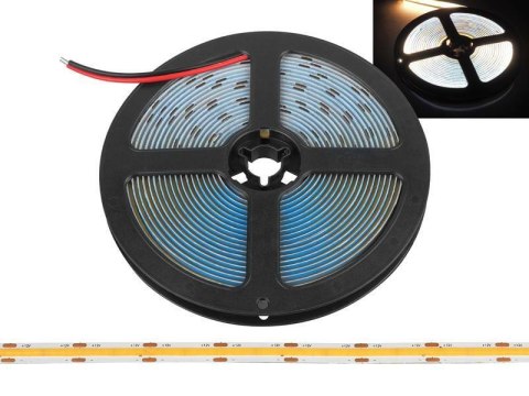 Taśma LED COB IP20 3000K 1500lm/m 48W 9,6W/m rol. 5m Taśma LED COB IP20 3000K 1500lm/m 48W 9,6W/m rol. 5m