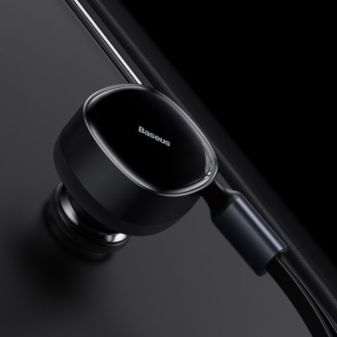 Baseus ładowarka samochodowa Enjoyment Retractable 2w1 30W czarna z kablem 2x USB-C Baseus ładowarka samochodowa Enjoyment Retractable 2w1 30W czarna z kablem 2x USB-C