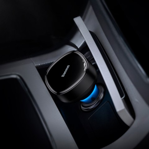 Baseus ładowarka samochodowa Enjoyment Retractable 2w1 30W czarna z kablem 2x USB-C Baseus ładowarka samochodowa Enjoyment Retractable 2w1 30W czarna z kablem 2x USB-C