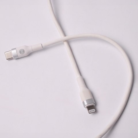 Forever kabel MFi Flexible USB-C - Lightning 1,0 m 27W biały Forever kabel MFi Flexible USB-C - Lightning 1,0 m 27W biały