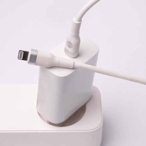 Forever kabel MFi Flexible USB-C - Lightning 1,0 m 27W biały Forever kabel MFi Flexible USB-C - Lightning 1,0 m 27W biały