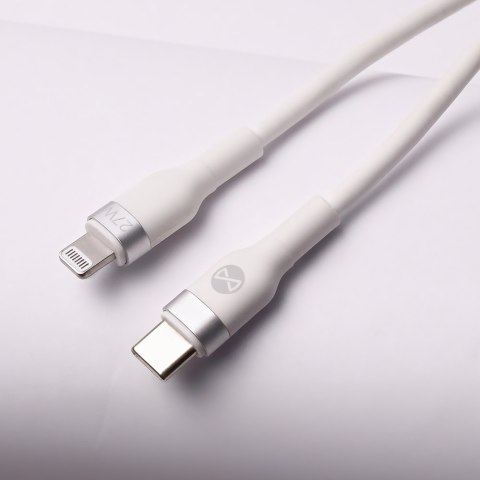 Forever kabel MFi Flexible USB-C - Lightning 1,0 m 27W biały Forever kabel MFi Flexible USB-C - Lightning 1,0 m 27W biały