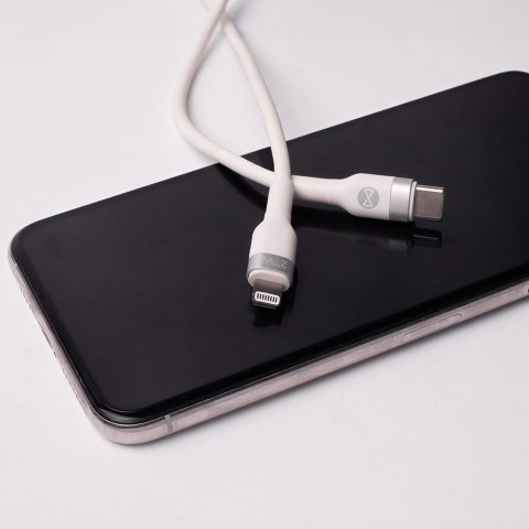 Forever kabel MFi Flexible USB-C - Lightning 1,0 m 27W biały Forever kabel MFi Flexible USB-C - Lightning 1,0 m 27W biały