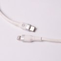 Forever kabel MFi Flexible USB-C - Lightning 1,0 m 27W biały