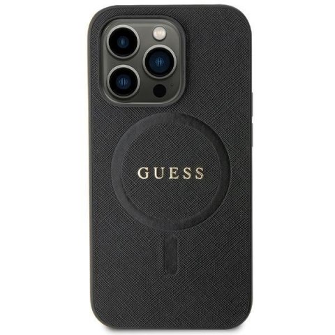 Guess nakładka do iPhone 11 GUHMN61PSAHMCK czarna HC PU Saffiano Magsafe Guess nakładka do iPhone 11 GUHMN61PSAHMCK czarna HC PU Saffiano Magsafe
