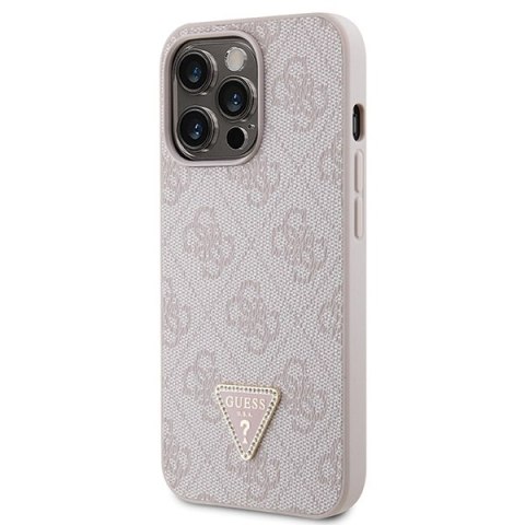 Guess nakładka do iPhone 13 Pro 6,1" GUHCP13LP4TDSCPP różowa HC PU Leather Metal Logo Strass Crossbody Guess nakładka do iPhone 13 Pro 6,1" GUHCP13LP4TDSCPP różowa HC PU Leather Metal Logo Strass Crossbody
