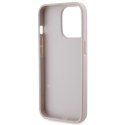 Guess nakładka do iPhone 13 Pro 6,1" GUHCP13LP4TDSCPP różowa HC PU Leather Metal Logo Strass Crossbody