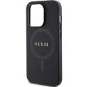 Guess nakładka do iPhone 14 Pro Max 6,7" GUHMP14XPSAHMCK czarna HC PU Saffiano Magsafe