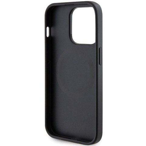 Guess nakładka do iPhone 14 Pro Max 6,7" GUHMP14XPSAHMCK czarna HC PU Saffiano Magsafe Guess nakładka do iPhone 14 Pro Max 6,7" GUHMP14XPSAHMCK czarna HC PU Saffiano Magsafe