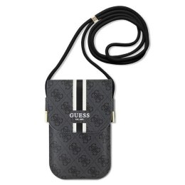 Guess torebka na telefon GUOWBP4RPSK czarna Wallet 4G Stripes