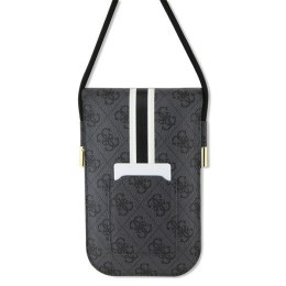 Guess torebka na telefon GUOWBP4RPSK czarna Wallet 4G Stripes