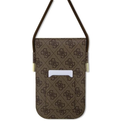 Guess torebka na telefon GUOWBP4SNSW brązowa Wallet 4G Cord Script Guess torebka na telefon GUOWBP4SNSW brązowa Wallet 4G Cord Script