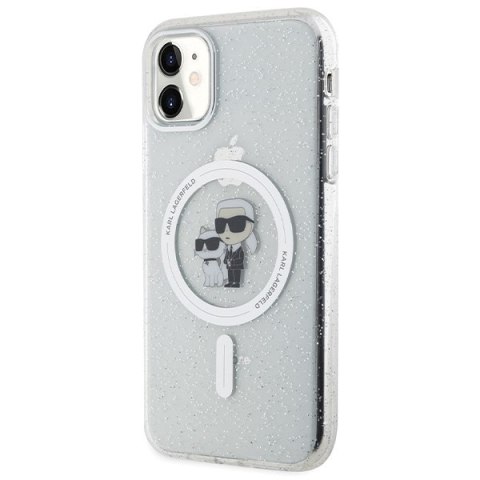 Karl Lagerfeld nakładka do iPhone 11 KLHMN61HGKCNOT przezroczysta HC Magsafe IML KC Glitter Karl Lagerfeld nakładka do iPhone 11 KLHMN61HGKCNOT przezroczysta HC Magsafe IML KC Glitter