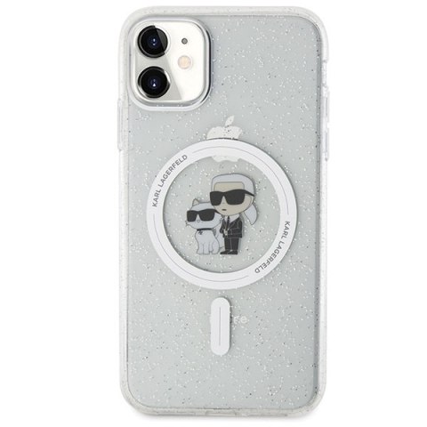 Karl Lagerfeld nakładka do iPhone 11 KLHMN61HGKCNOT przezroczysta HC Magsafe IML KC Glitter Karl Lagerfeld nakładka do iPhone 11 KLHMN61HGKCNOT przezroczysta HC Magsafe IML KC Glitter