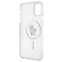 Karl Lagerfeld nakładka do iPhone 11 KLHMN61HGKCNOT przezroczysta HC Magsafe IML KC Glitter