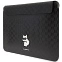 Karl Lagerfeld wsuwka KLCS16SAKHPCK 16" czarna Sleeve Mono Saffiano Choupette