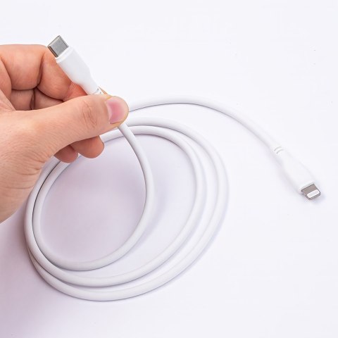 Maxlife kabel MFi MXUC-10 USB-C - Lightning 1,0 m 27W biały Maxlife kabel MFi MXUC-10 USB-C - Lightning 1,0 m 27W biały