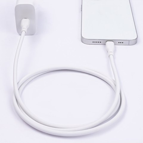 Maxlife kabel MFi MXUC-10 USB-C - Lightning 1,0 m 27W biały Maxlife kabel MFi MXUC-10 USB-C - Lightning 1,0 m 27W biały