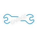 Neon PLEXI LED GARAGE błękit biały NNE22 Neolia