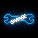 Neon PLEXI LED GARAGE błękit biały NNE22 Neolia