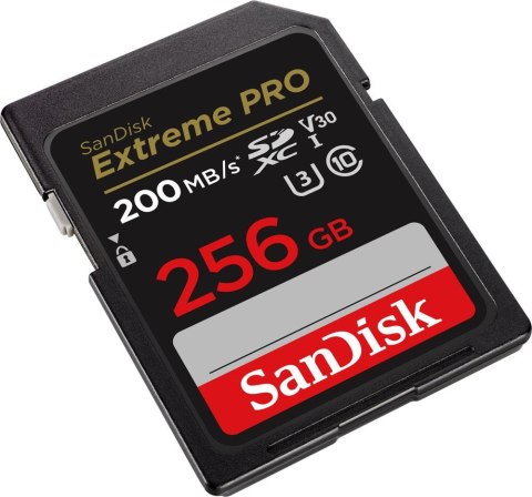 SanDisk karta pamięci 256GB SDXC Extreme Pro 200 / 140 MB/s C10 V30 UHS-I U3 SanDisk karta pamięci 256GB SDXC Extreme Pro 200 / 140 MB/s C10 V30 UHS-I U3