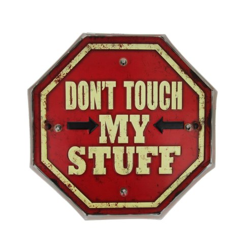 Znak Metalowy RETRO LED Don't Touch Forever Light Znak Metalowy RETRO LED Don't Touch Forever Light