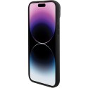 BMW nakładka do iPhone 15 Plus 6,7" BMHMP15MSLLBK czarna HC Magsafe Leather Hot Stamp