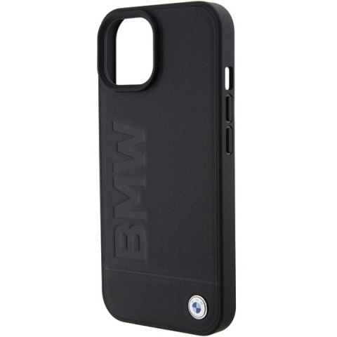 BMW nakładka do iPhone 15 Plus 6,7" BMHMP15MSLLBK czarna HC Magsafe Leather Hot Stamp BMW nakładka do iPhone 15 Plus 6,7" BMHMP15MSLLBK czarna HC Magsafe Leather Hot Stamp