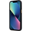 Guess nakładka do iPhone 13 Pro 6,1" GUHCP13LM4DGPK czarna HC Silicone Logo Strass 4G