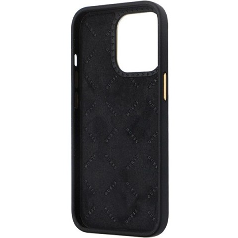 Guess nakładka do iPhone 13 Pro 6,1" GUHCP13LM4DGPK czarna HC Silicone Logo Strass 4G Guess nakładka do iPhone 13 Pro 6,1" GUHCP13LM4DGPK czarna HC Silicone Logo Strass 4G