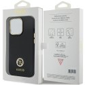 Guess nakładka do iPhone 13 Pro 6,1" GUHCP13LM4DGPK czarna HC Silicone Logo Strass 4G