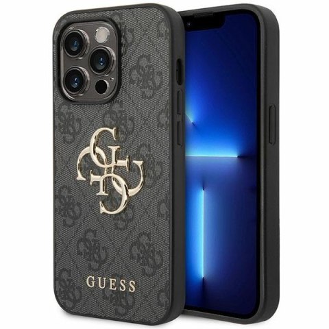 Guess nakładka do iPhone 15 Pro 6,1" GUHCP15L4GMGGR szara hardcase 4G Big Metal Logo Guess nakładka do iPhone 15 Pro 6,1" GUHCP15L4GMGGR szara hardcase 4G Big Metal Logo