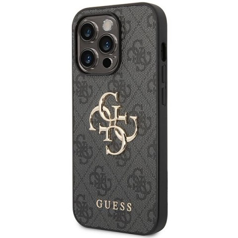 Guess nakładka do iPhone 15 Pro 6,1" GUHCP15L4GMGGR szara hardcase 4G Big Metal Logo Guess nakładka do iPhone 15 Pro 6,1" GUHCP15L4GMGGR szara hardcase 4G Big Metal Logo