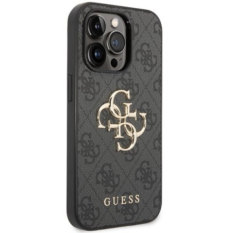 Guess nakładka do iPhone 15 Pro 6,1" GUHCP15L4GMGGR szara hardcase 4G Big Metal Logo Guess nakładka do iPhone 15 Pro 6,1" GUHCP15L4GMGGR szara hardcase 4G Big Metal Logo
