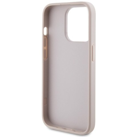 Guess nakładka do iPhone 15 Pro 6,1" GUHCP15LG4GFPI różowa HC PU 4G Metal Logo Guess nakładka do iPhone 15 Pro 6,1" GUHCP15LG4GFPI różowa HC PU 4G Metal Logo