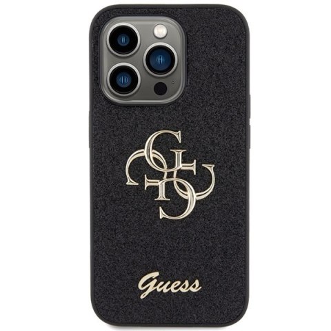 Guess nakładka do iPhone 15 Pro 6,1" GUHCP15LHG4SGK czarna HC Fixed Glitter Big 4G Guess nakładka do iPhone 15 Pro 6,1" GUHCP15LHG4SGK czarna HC Fixed Glitter Big 4G