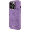 Guess nakładka do iPhone 15 Pro 6,1" GUHCP15LP4EPMU jasnofioletowa HC PU Quilted 4G Classic