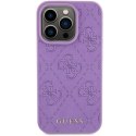 Guess nakładka do iPhone 15 Pro 6,1" GUHCP15LP4EPMU jasnofioletowa HC PU Quilted 4G Classic