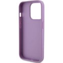 Guess nakładka do iPhone 15 Pro 6,1" GUHCP15LP4EPMU jasnofioletowa HC PU Quilted 4G Classic