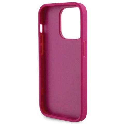 Guess nakładka do iPhone 15 Pro 6,1" GUHCP15LPS4DGPP różowa HC PU 4G Metal Logo Strass Guess nakładka do iPhone 15 Pro 6,1" GUHCP15LPS4DGPP różowa HC PU 4G Metal Logo Strass