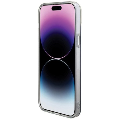 Guess nakładka do iPhone 15 Pro 6,1" GUHMP15LHITSK czarna HC IML Magsafe Iridescent Guess nakładka do iPhone 15 Pro 6,1" GUHMP15LHITSK czarna HC IML Magsafe Iridescent