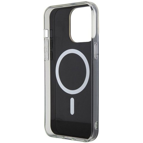 Guess nakładka do iPhone 15 Pro 6,1" GUHMP15LHITSK czarna HC IML Magsafe Iridescent Guess nakładka do iPhone 15 Pro 6,1" GUHMP15LHITSK czarna HC IML Magsafe Iridescent